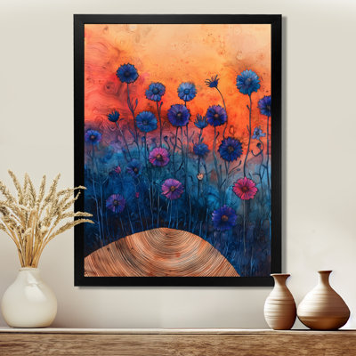 Cornflowers Garden At The Barn On Slide - Art floral, impressions murales