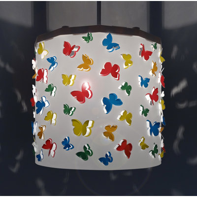 25cm H Plastic Drum Lamp Shade ( Spider )