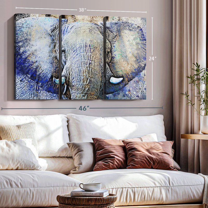 " Elephant Tree ", 24" H x 38" W x 1.25" D