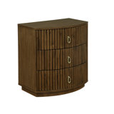 Chantel 3 Drawer Nightstand White