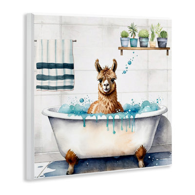 Plaque murale de baignoire Suds Alpaca, design par Kim Allen