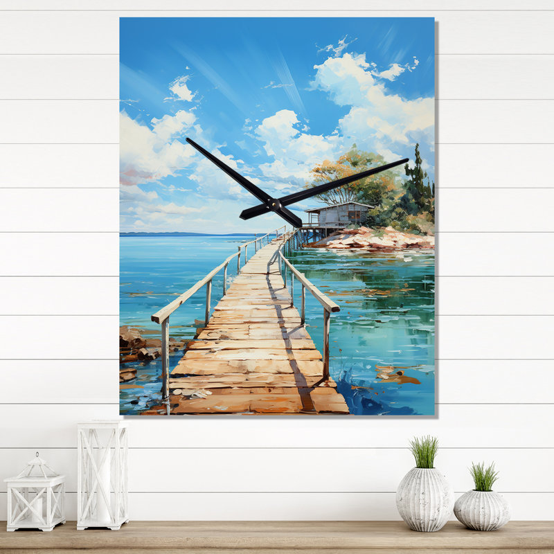 Horloge murale Jericko - Nautical & Beach, Moyen