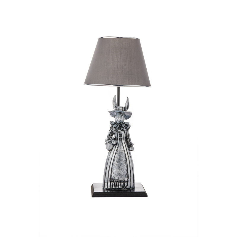 Table Lamp, Gray, Gray
