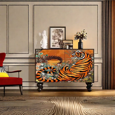 Armoire de rangement élégante avec deux tablettes