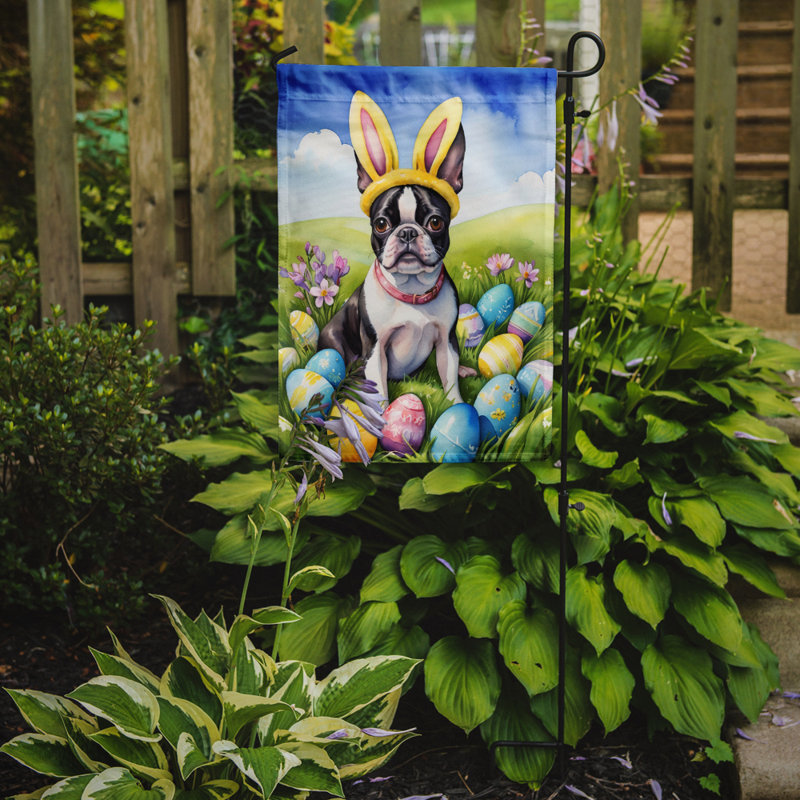 Easter Egg Hunt Double Sided 15.5 in. H x 11.25 in. W Polyester Easter Garden flag