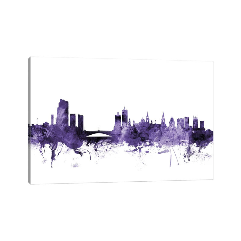 Leeds, England Skyline by Michael Tompsett - Wrapped Canvas Gallery-Wrapped Canvas Giclée, 20.32 cm H x 30.48 cm W