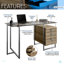 Bureau d'ordinateur avec rangement Techni Mobile