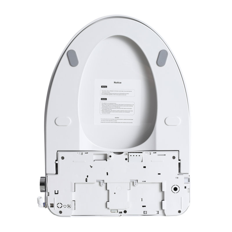 Adjustable Heated Bidet Seat - Side Knob Function, Water Temperature And Regulation, Automatic Nozzle Cleaning, Four Heating Levels, Night , Elongated Toilet Compatibility In Bathroom Restoration