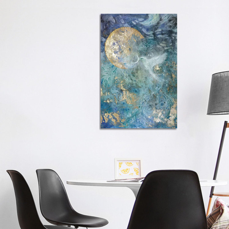 Slivers Of The Moon I by Stephanie Law - Wrapped Canvas Painting, 101.6 cm H x 66.04 cm W x 1.91 cm D