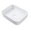 20x15 Inch White Ceramic Rectangular Bathroom Sink