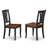 5 Piece Dinette Set for 4 Includes a Rectangle Dining Room Table with Dropleaf and 4 Dining Chairs, Black & Cherry-630024022-626802706-626802711