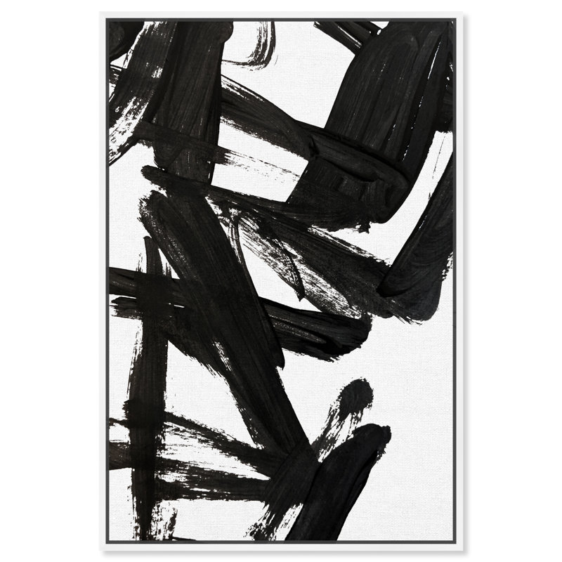 Mindful Always Inverse - Impression sur toile, H 54 po x l 36 po, Toile encadrée, White