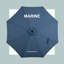 Parasol de terrasse avec frange de 10 pi Idaly avec poteau en aluminium couleur bois Idaly-389844825