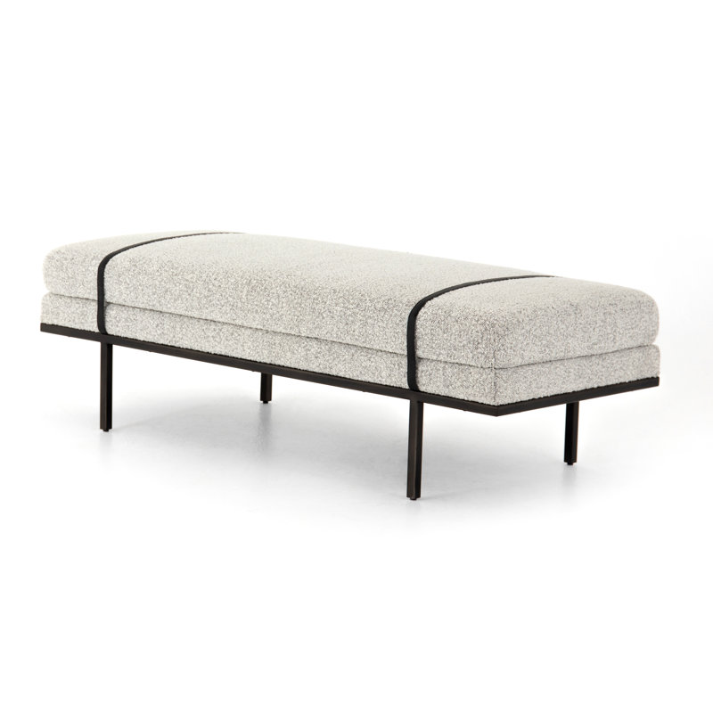 Harris Upholstered Bench, Knoll Domino