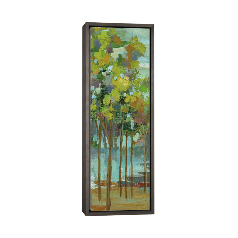 «Spring Trees Panel II» par Silvia Vassileva, reproduction d'art panoramique sur toile, H 48 po x l 16 po x P 1,5 po