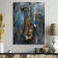«Blue Gray Music Instument Saxophone», reproduction d'art mural-439446330-439446334