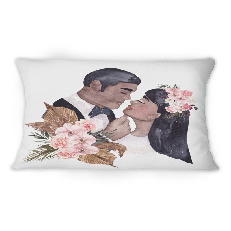 Coussin décoratif Radiant Newly Weds II - Glam 12 po x 20 po