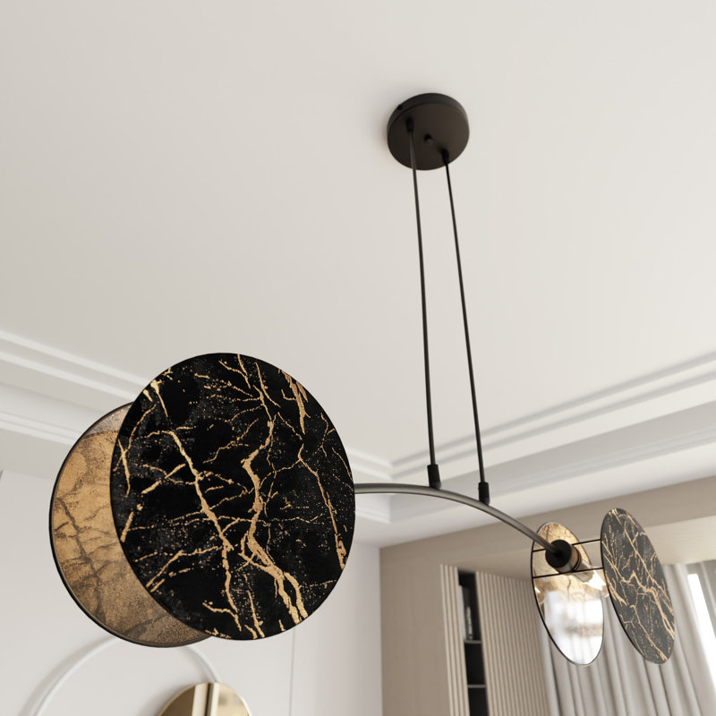 Baggio 2 - Light Pendant, Black/Gold