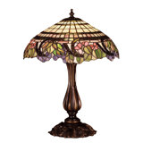 Meyda Tiffany & Stained Glass Metal Table Lamp
