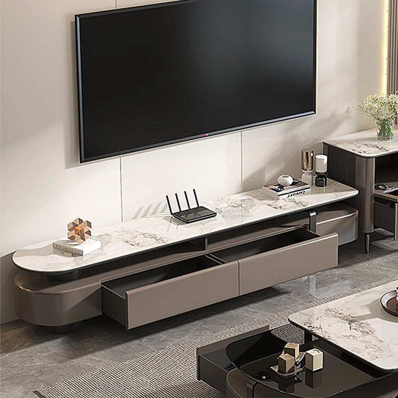 Armoire de rangement de télévision moderne et simple avec lumière de luxe