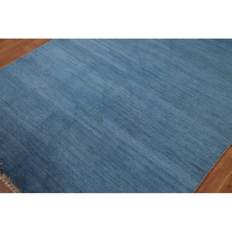 Tapis bleu Gabbeh 5 x 7