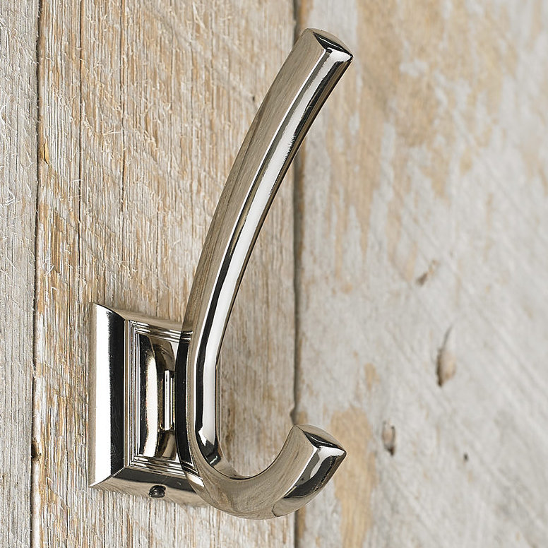 Transitional Metal Wall Hook, Nickel