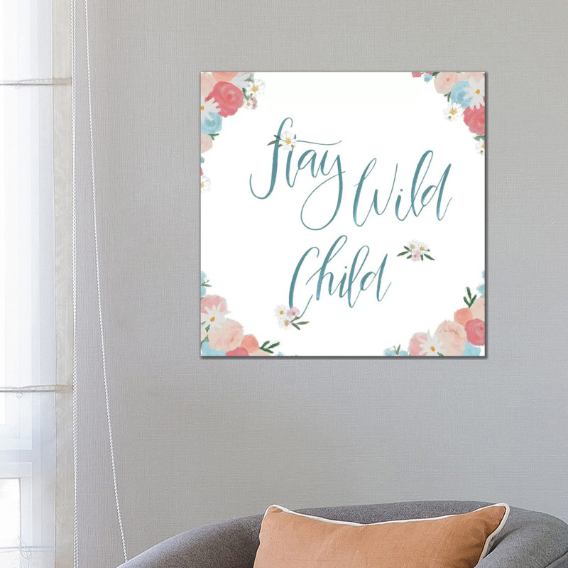 Spirit Stallion VI, Blush And Teal by James Wiens - Wrapped Canvas Print, 66.04 cm H x 66.04 cm W