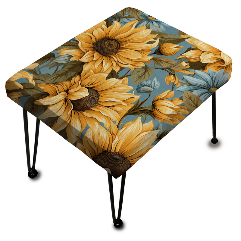 Sunflower Shores - motif tropical - repose-pieds rectangulaire tropical