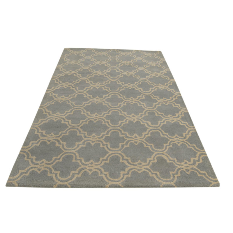 Tapis gris clair 5 x 8 Pharris