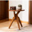 Table d'appoint ronde à 3 pieds en bambou pour le salon, la chambre à coucher ou le bureau, table d'appoint légère, table basse ou support à plante avec assemblage facile sans outil