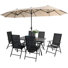 6 - Person Patio Dining Set with Rectangular Table