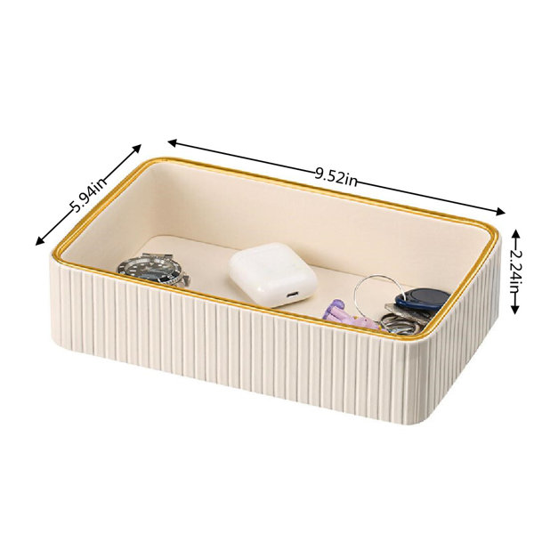 Keymi Cosmetic Wall-Mounted Storage Box Rebrilliant Finish: White