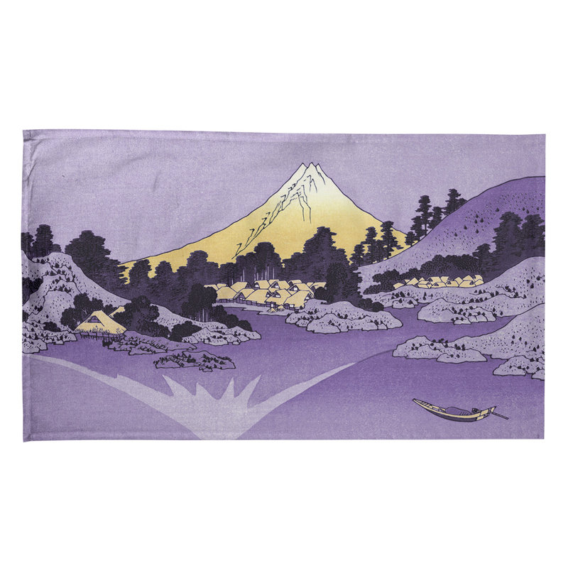 Hague Tea Towel Kitchen Towel, Poly Twill, Dark Purple