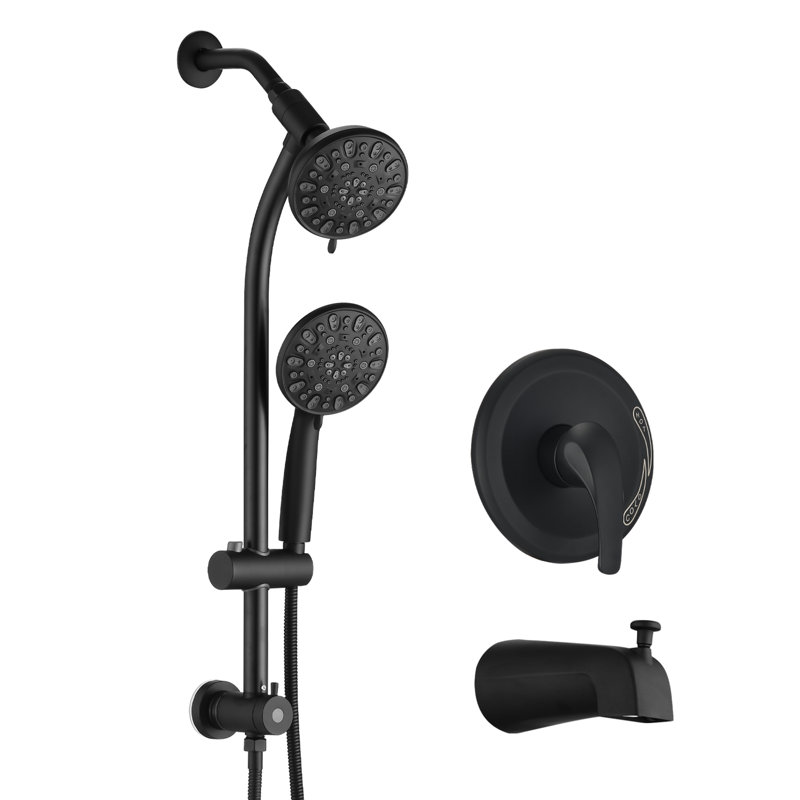 All-In-One Kit with Rough in-Valve, Matte Black