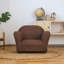 Fauteuil club Weybridge, microsuède rond-1896381984