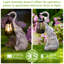 Statue de jardin d'éléphant solaire 11 po avec lanterne: sculpture de patio pour l'extérieur - cadeaux pour maman