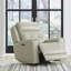 Ensemble de salon avec fauteuil pivotant et inclinable en cuir Iero Zero Gravity-698938442