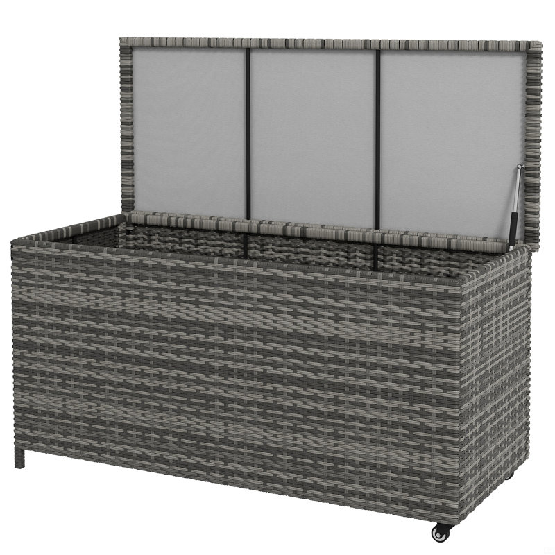 Coffre de rangement extérieur 83 gallons, Gris