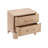 Aurelius Modern 2-Drawer Nightstand with Rounded Corners & Metal Handles-1040253311