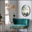 Élégant miroir circulaire avec cadre en fer, idéal pour diverses pièces et styles de décor-704826147