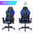 Gymax Adjustable Reclining Ergonomic Faux Leather Swiveling PC & Racing Game Chair-69966252