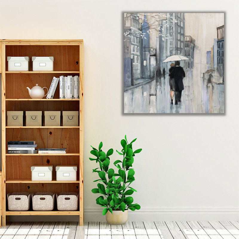 «Spring Rain New York», reproduction d'art sur toile, H 20 po x l 20 po