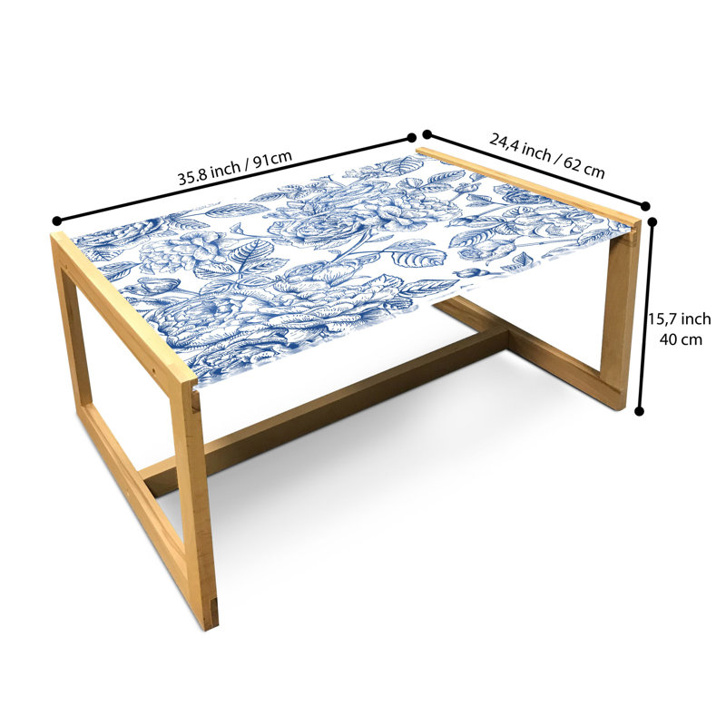 Irmi Sled Coffee Table, 90cm H x 62cm W x 40cm D