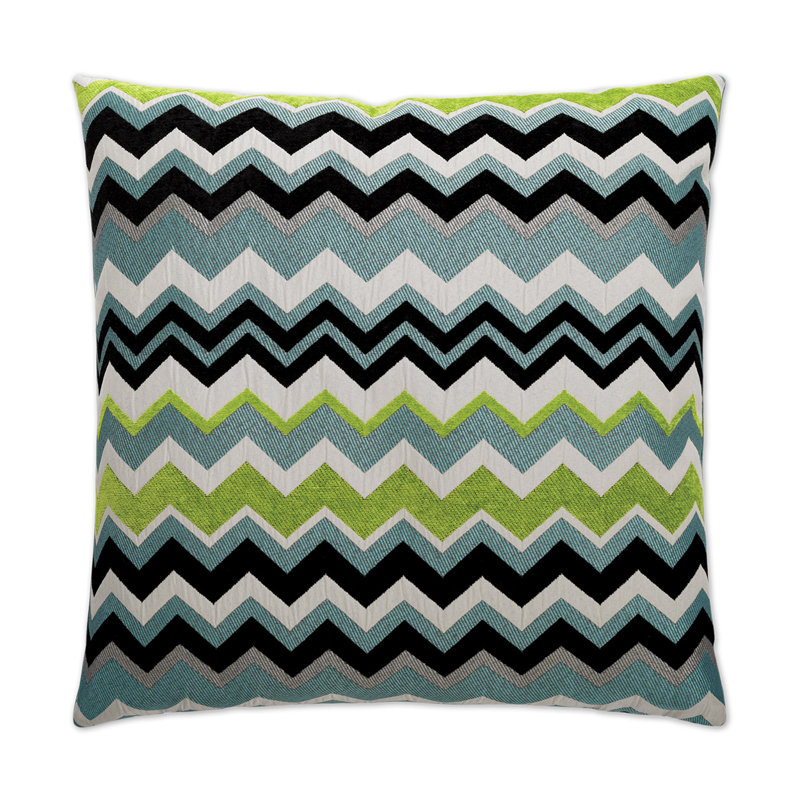 Chevron Pillow Cover & Insert, Aqua, Square 20"