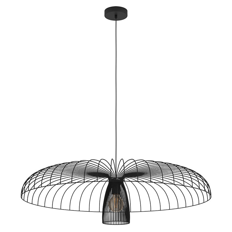Lustre géométrique simple à 1 lumière Reza, H 10,63 po x l 38,7 po x P 38,7 po