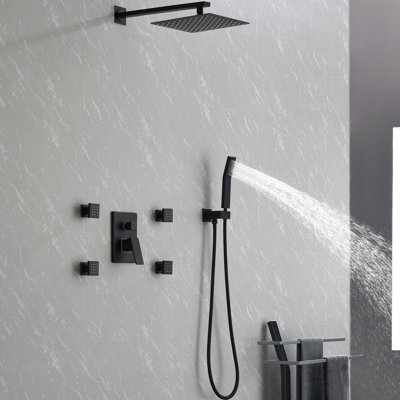 Système de douche complet avec valve brute