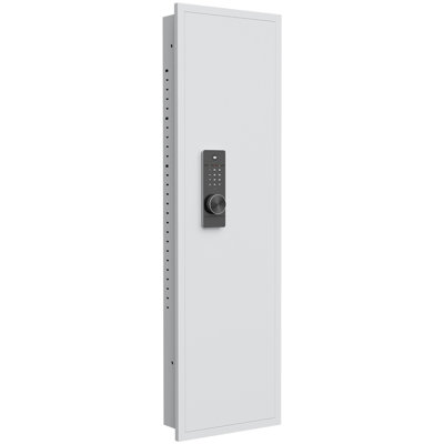 53" In Safe With Advanced Touch Technology - Firearms & Jewels, Opening, White Wall For Valuables Protection Adjustable Shelves, Screen,