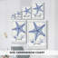 Étoiles de mer bleues VII - Cavas enveloppés de galerie-991089726