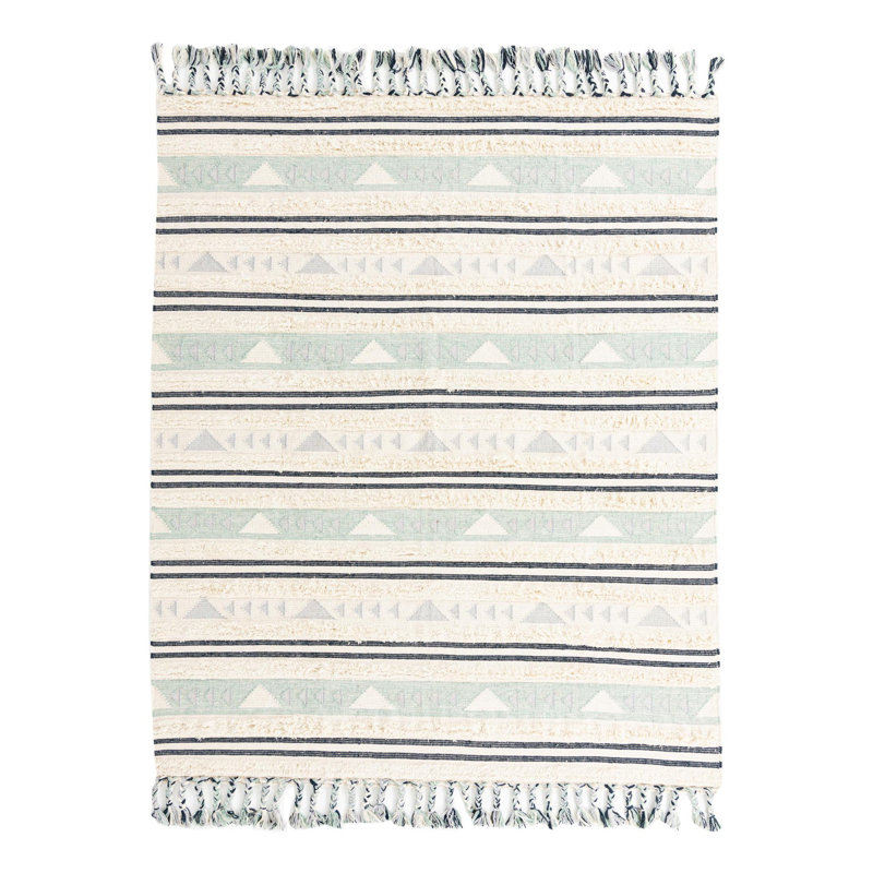 Tapis siphon Mesa Aquamarine_Unique Loom, Rectangle 8 pi x 10 pi