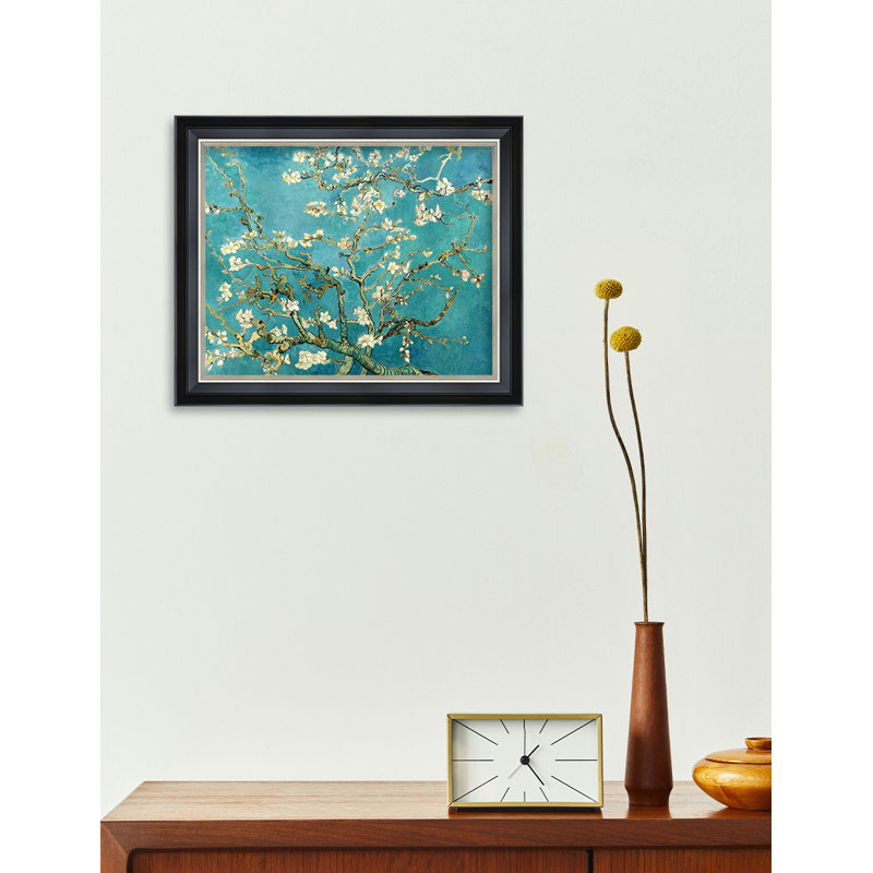 Vincent Van Gogh «Almond Blossoms» sur, Cadre photo noir, H 16 po x l 20 po